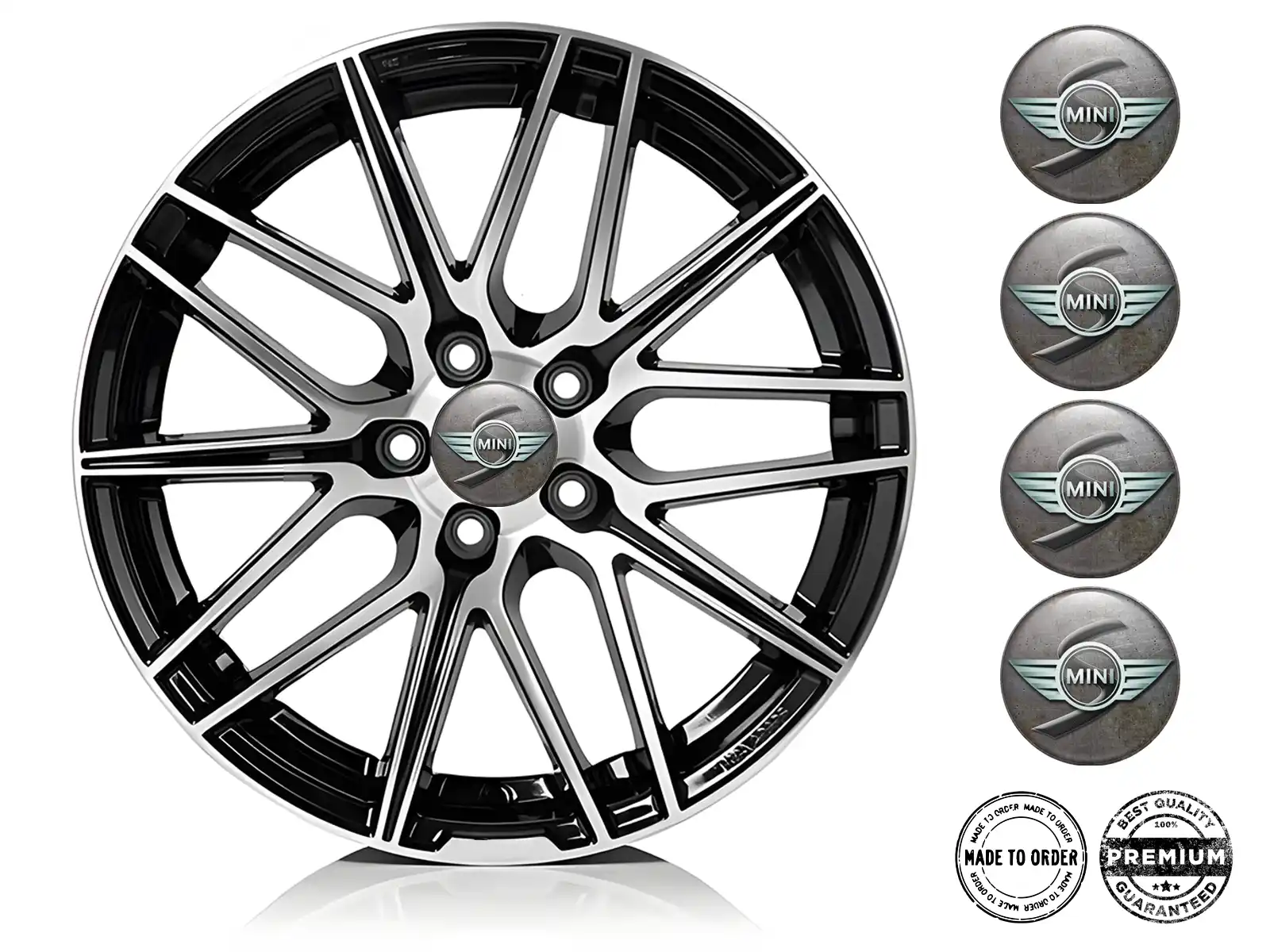Mini Cooper Pegatinas de Aro para Autos Logos de Cúpula Elegante